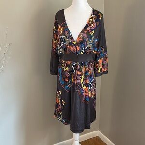 Tibi New York Silk Shift Dress, Sz L